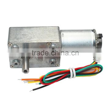 12v 10 rpm right angle dc worm gear motor with encoder