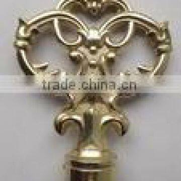 1 1/4 In. Metal Drapery Curtain Rod Finial - Spear Pair - Set of 2 (Bronze) photo-2