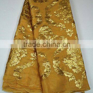 Wedding Dress Stiff Silk Fabric Banarsi Silk Fabrics Iridescent Silk Fabric for Party photo-5