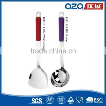 Modern Home Food Grade Silicone Handle Stainless Steel Kitchen Utensils and Equipment photo-4