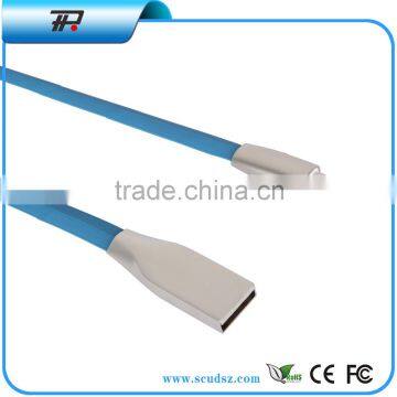 1M 2.1A Micro USB/8PIN Zinc Alloy Metal TPE Cord Data Sync Wire Charger For Samsung Galaxy S4 S3 S6 for HTC Android(ICB01) photo-5