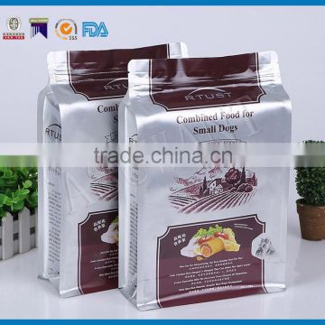 Plastic resealable pedigree dog food container packaging bag