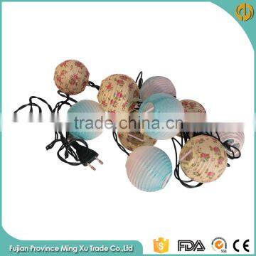 Printing Flower Good Quality String Holiday Time Christmas Lights