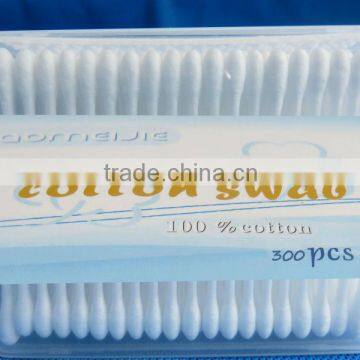 Double-tipped plastic stick makeup applicators cotton swabs