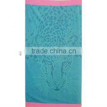 Good quality printed blue cotton wholesale beach towels