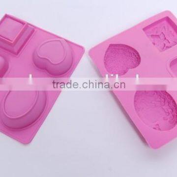 Multi-function Supply 3d silicon soap molds with different engraved designs