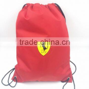 Customized waterproof material drawstring sports backpack bag