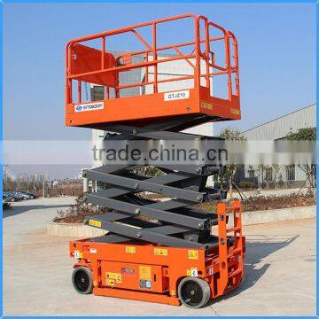 Best selling electro-hydraulic scissor lift,self-propelled mobile hydraulic scissor lift,four wheels mobile scissor lift table