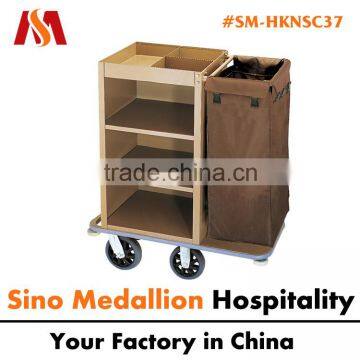 5 Star Hotel Resorts Guest Room Hotel Single Bag Housekeeping Service Trolley