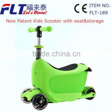 New fashionable best kids kick scooter with stable seat and push bar