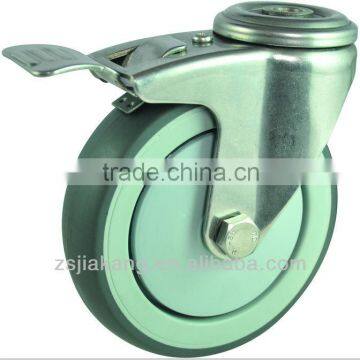 Medical Casters Noiseless Medical Wheels, TPR Caster,adjustable caster