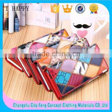 2015 New Arrival Patent Leather Ladies Purse Wallet