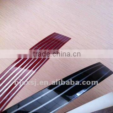 popular selling extrusion 2*19 high glossy color laminate edge banding plastic products