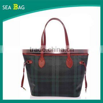 2016 Fashion Pu leather tote handbag for shopping and promotiom