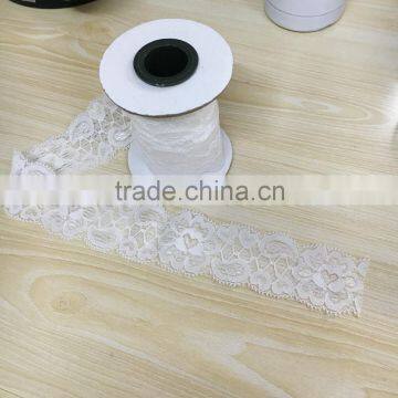 Spandex Lace Trimming 4cm Width Knitted Lace Ribbon 7069 photo-4