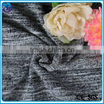 polyester rayon spandex coarse knit single jesery fabric for fashion sweater garment