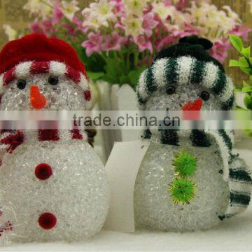 LED acrylic christmas boy with stripe hat light decoration for holiday gift