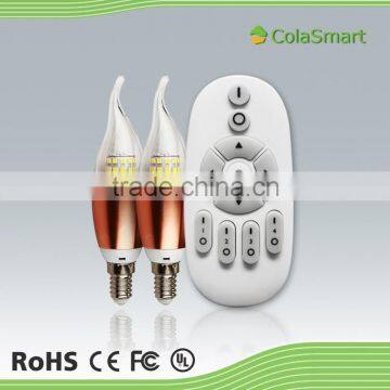 Colasmart CS-LGCD-4W-14SCR High Lumen E14 Remote Led Candle Bulb Lights