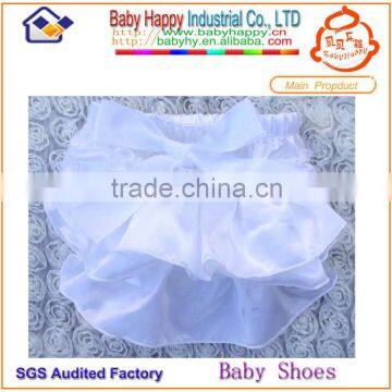 Hot sell wholesale white baby bloomer