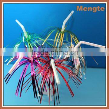 Bright Novelty Crazy Flexible Cocktail Plastic Drinking Straws