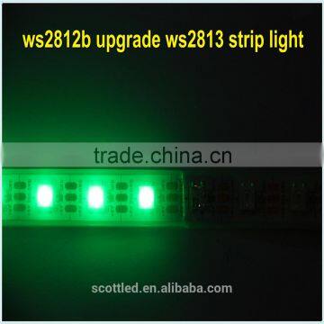 ws2812b upgrade5m/roll DC5V WS2813 30 LEDs/m White (Dual-signal wires) individually addressable RGB led pixel strip