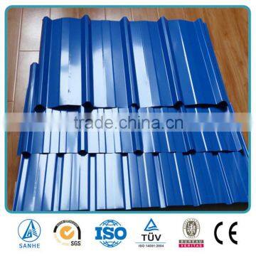 Zinc color coated corrugated steel roof tile