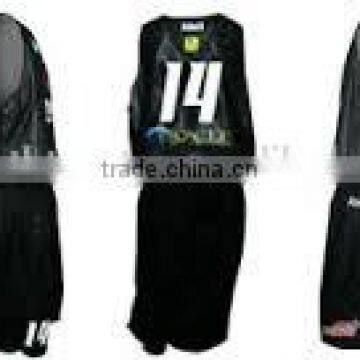 youth Custom Basketball Uniforms 100% Polyester / Sublimated Basketball Uniforms