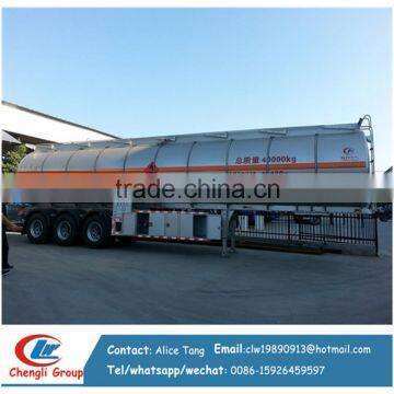 aluminum alloy fuel tank semi trailer 60000L