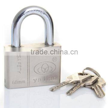 Top security Heavy duty Nickle Plated Atomic Key Square Iron padlock