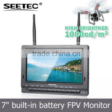 7 Inch Fpv Monitor Plastic Sunshade Sunlight Readable Drone Aircraft for Aerial Photograph