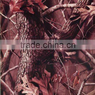 Fashionable Dazzle Graphic Red Leaves Pattens Hydrographic Film No.M-11513 Camouflage Water Transfer Printing Film photo-2