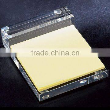 Wholesale crystal office desk set crystal paper memo holder