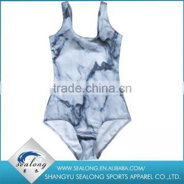 Lady fitness beatiful competitive wholesale custom print swimsuit