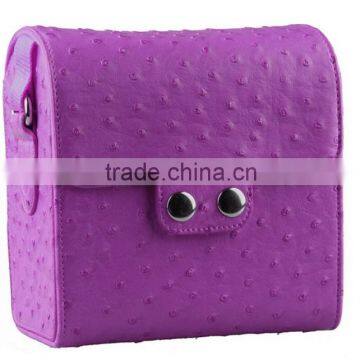 Competitive Price Fancy Ostrich Leather Camera Bag in Dongguan photo-2