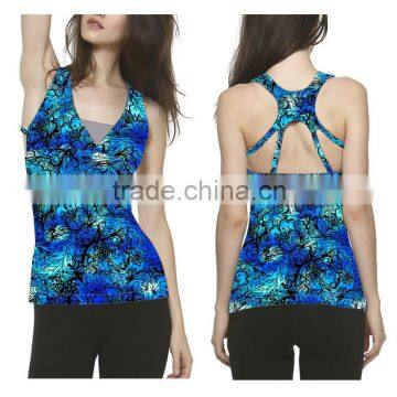 (Trade Assurance) 100 polyester fitness gym tank tops