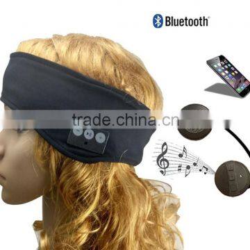 Unisex Type and Fabric Material Sports Sweatband with Headphone and Speaker