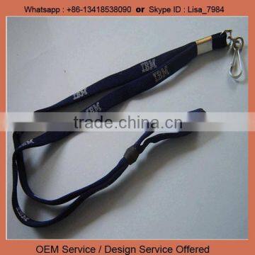 No mini order lanyard polyester material nylon tube lanyard