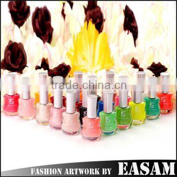 2015 fashion nail lacquer with 34 colors