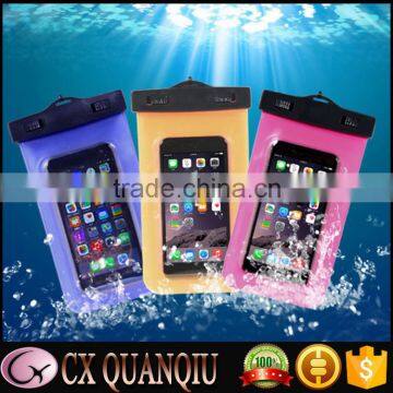 PVC swimming cell phone waterproof bag for iphone 6