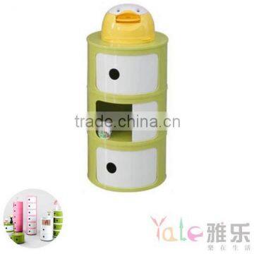 Muti-Function Plastic Storage Cabinet With Sliding Door for Living Room photo-3