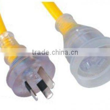 Australia SAA aprroval clear plug mains clear sockets