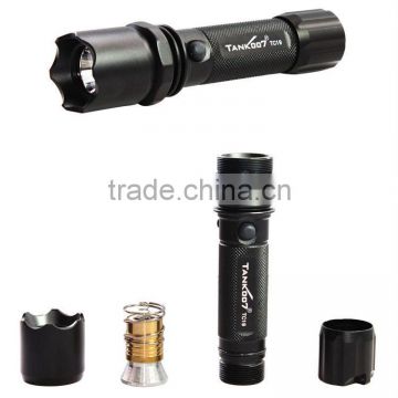 Portable LED Rechargeable Flashlight 3.7V battery TANK007 TC19