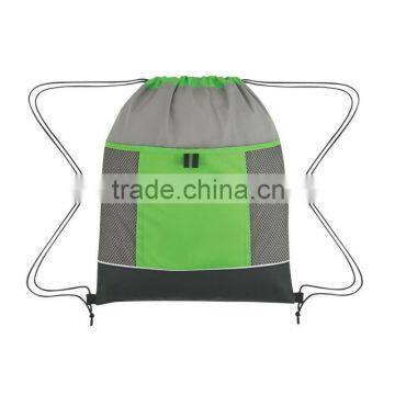 Nova Drawstring Backpack-Lime Green