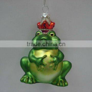 Hanging Glass Ornaments - Frog Decoration