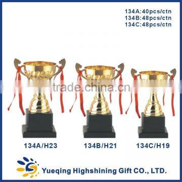 Metal Gold Base Three Sizes Students Matches Awards 136ABC Small Trophies Gold Trophy Cup photo-3
