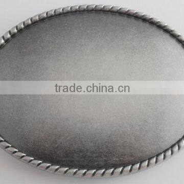 Customized Oval shape Blank belt buckle