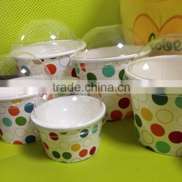 ice cream paper cup with lid