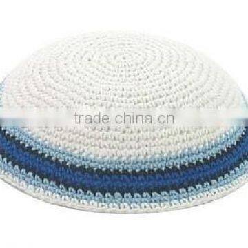 Israeli religions related dome caps cotton hand made dome jewish caps / Jewish kippot for retail Kippah