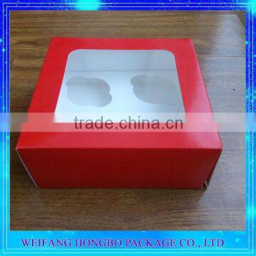Wholesale Food Grade Decorative White Red Cake Box With ISO FDA photo-2