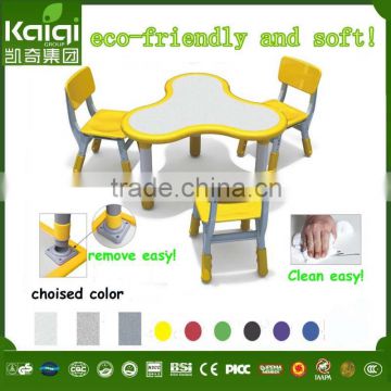 height adjustable plastic table and chair set kids used preschool furniture for sale